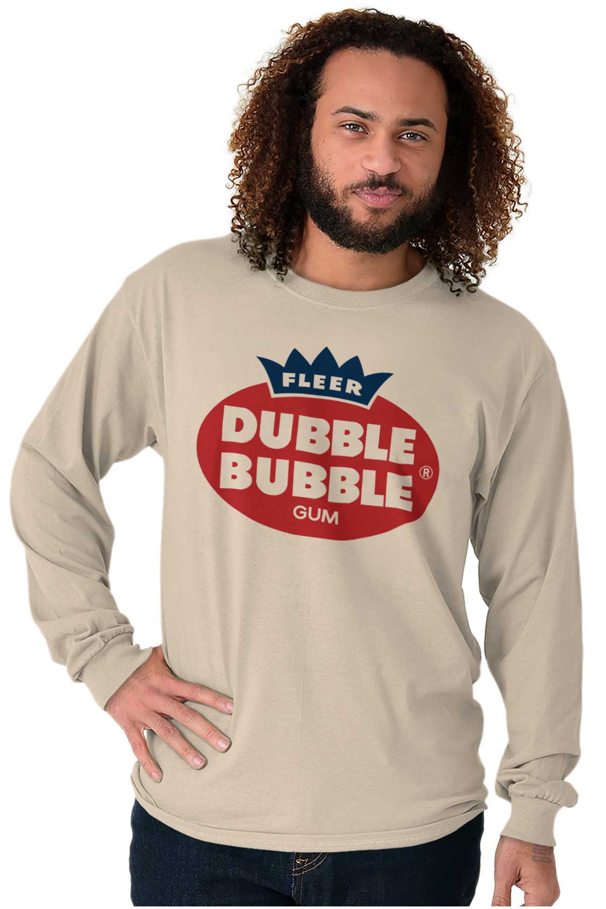 Retro Vintage Dubble Bubble Gum Logo Long Sleeve TShirt Men Women Brisco Brands M
