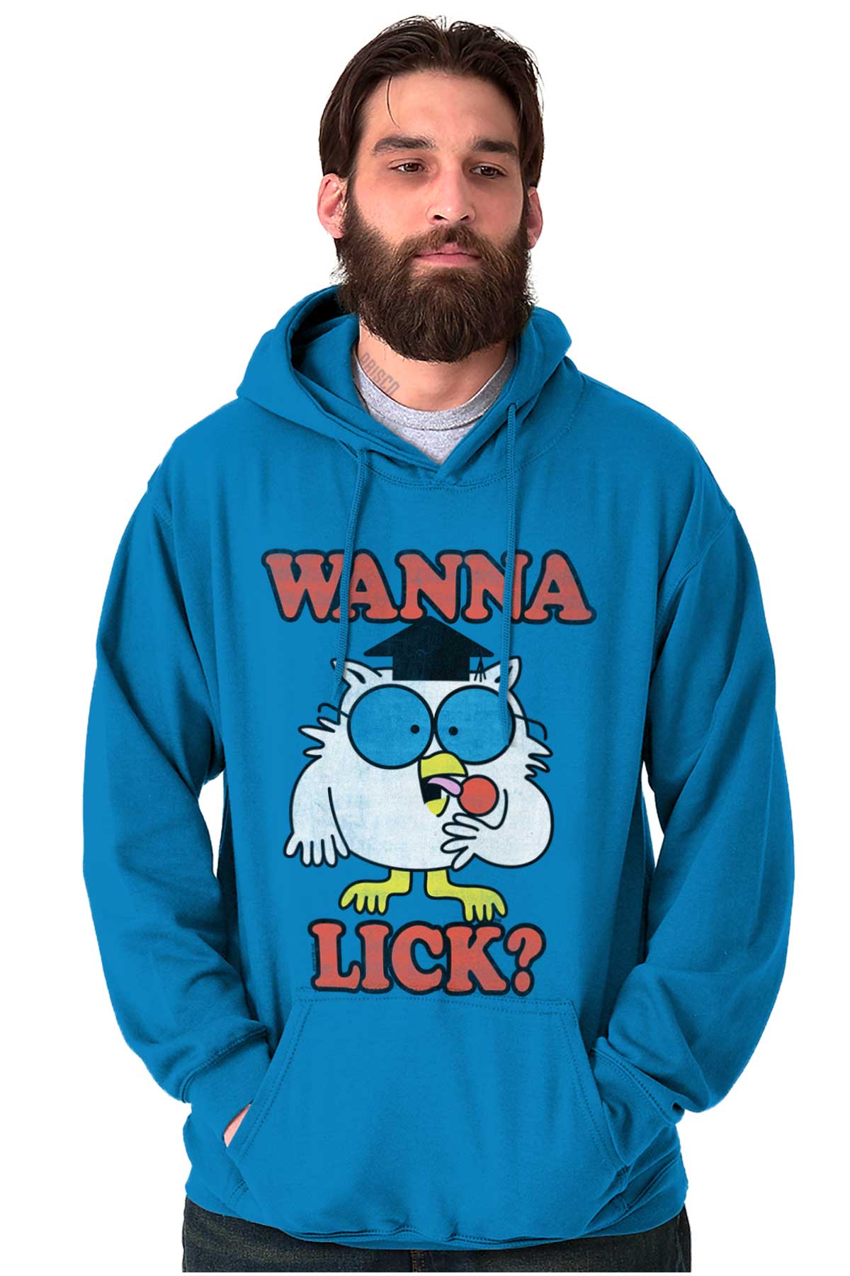 Wanna Lick Funny Mr. Owl Tootsie Pop Hoodie Sweatshirt Women Men Brisco Brands X