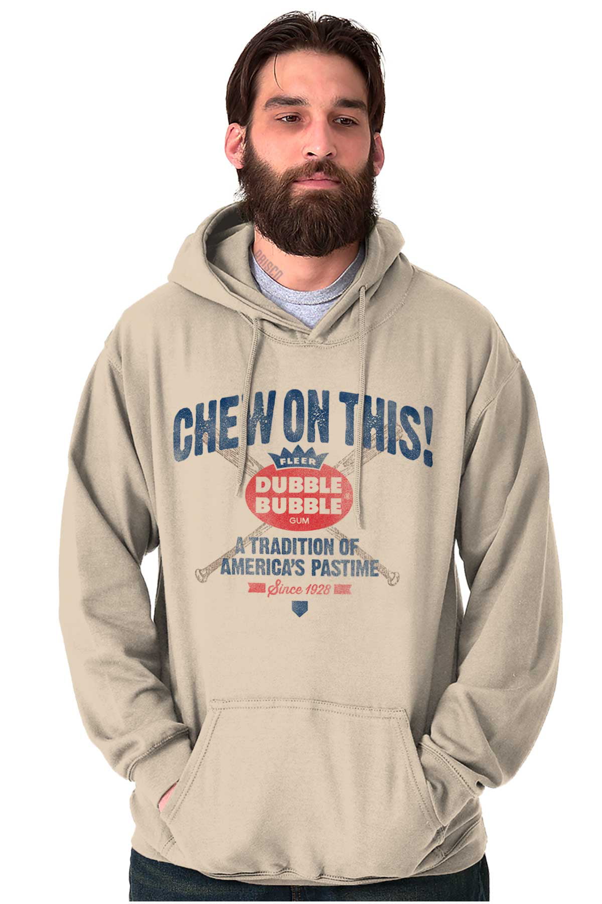 Dubble Bubble Gum Chew on This Baseball Hoodie Sweatshirt Women Men Brisco Brands X