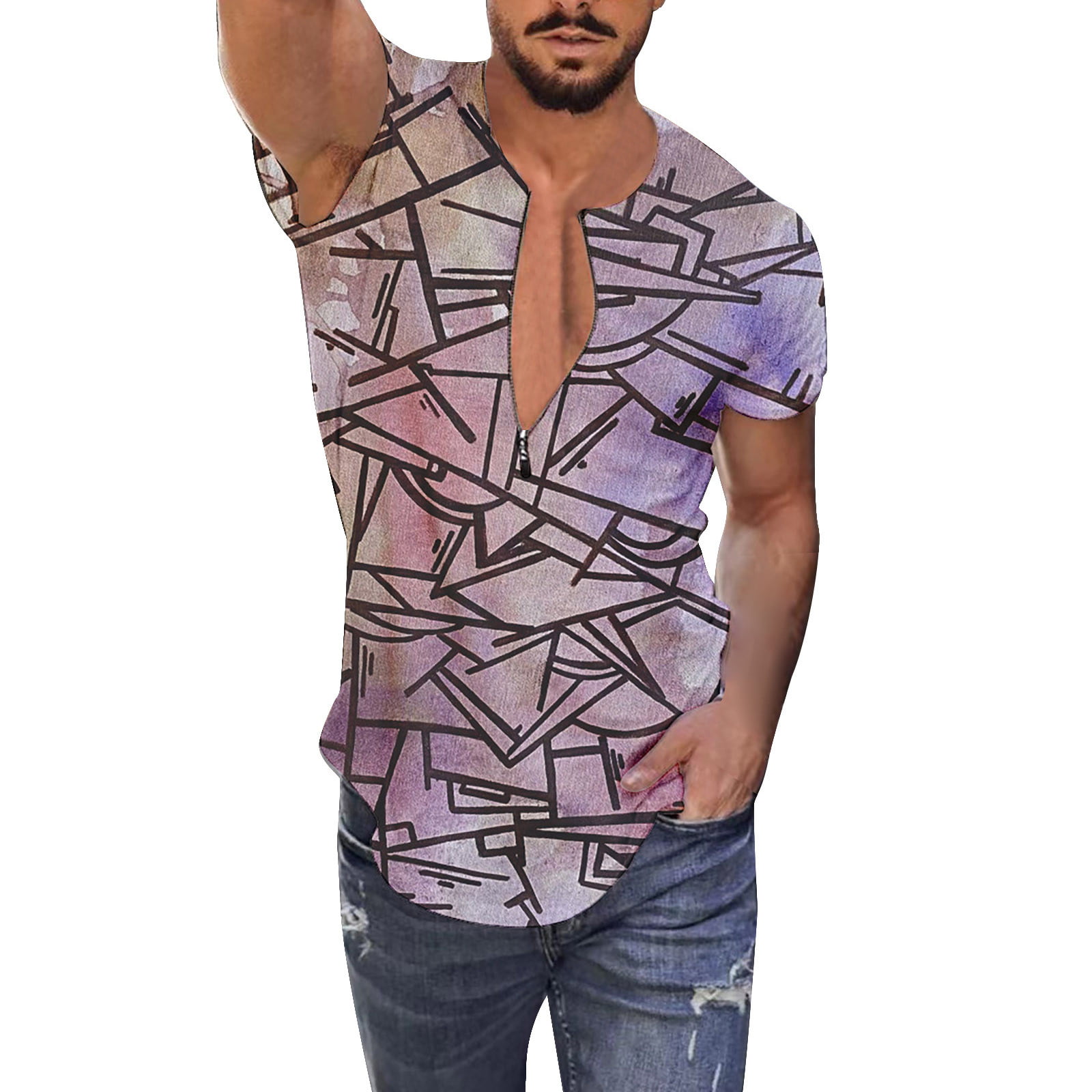 Sngxgn Mens Graphic Tshirts Mens Hipster Print Oversize Shirts Short Sleeve Hip-Hop Tee T-Shirts Summer Loose Casual Tops White L