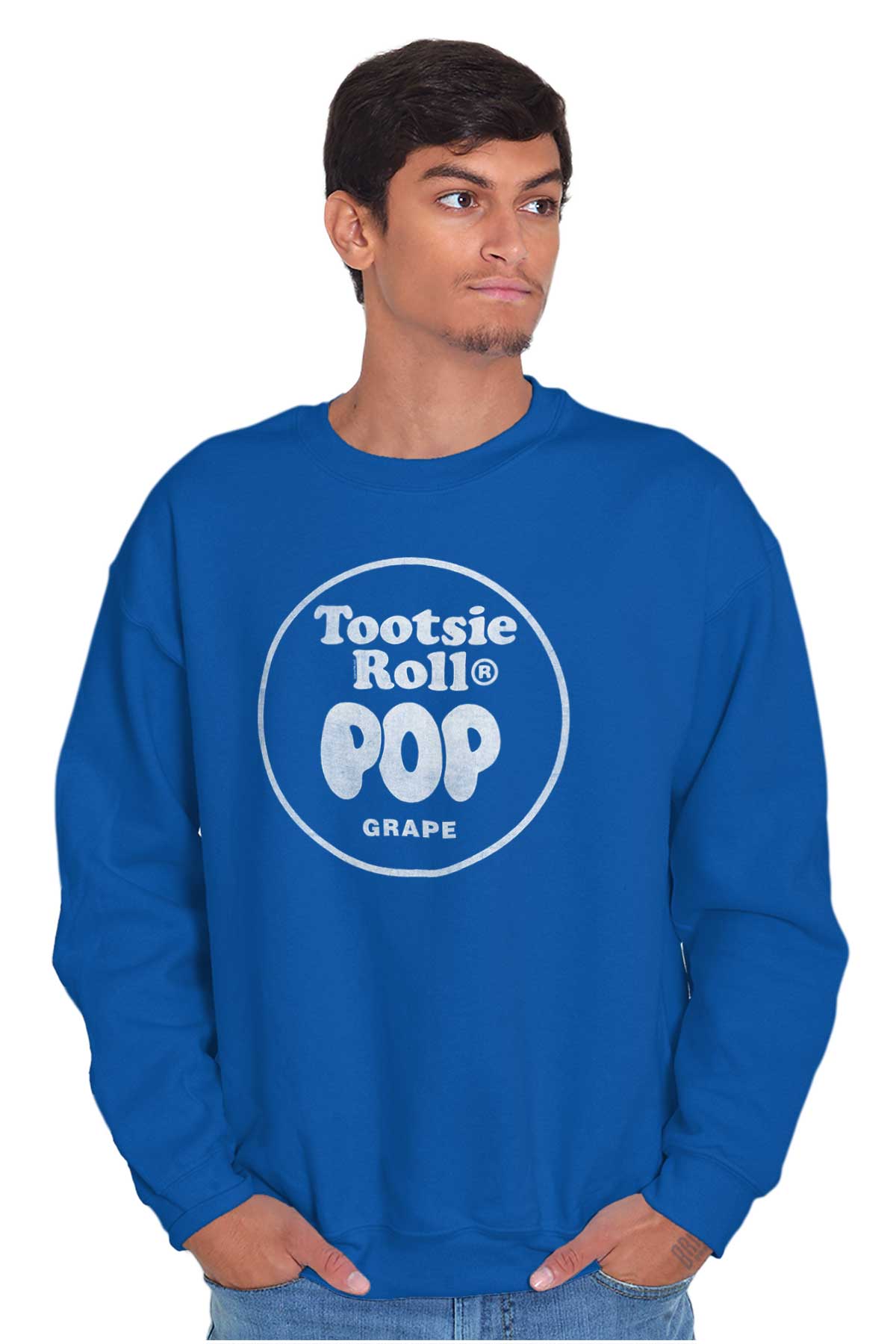 Grape Flavored Tootsie Roll Pop Unisex Plus Size Sweatshirt Brisco Brands 4X