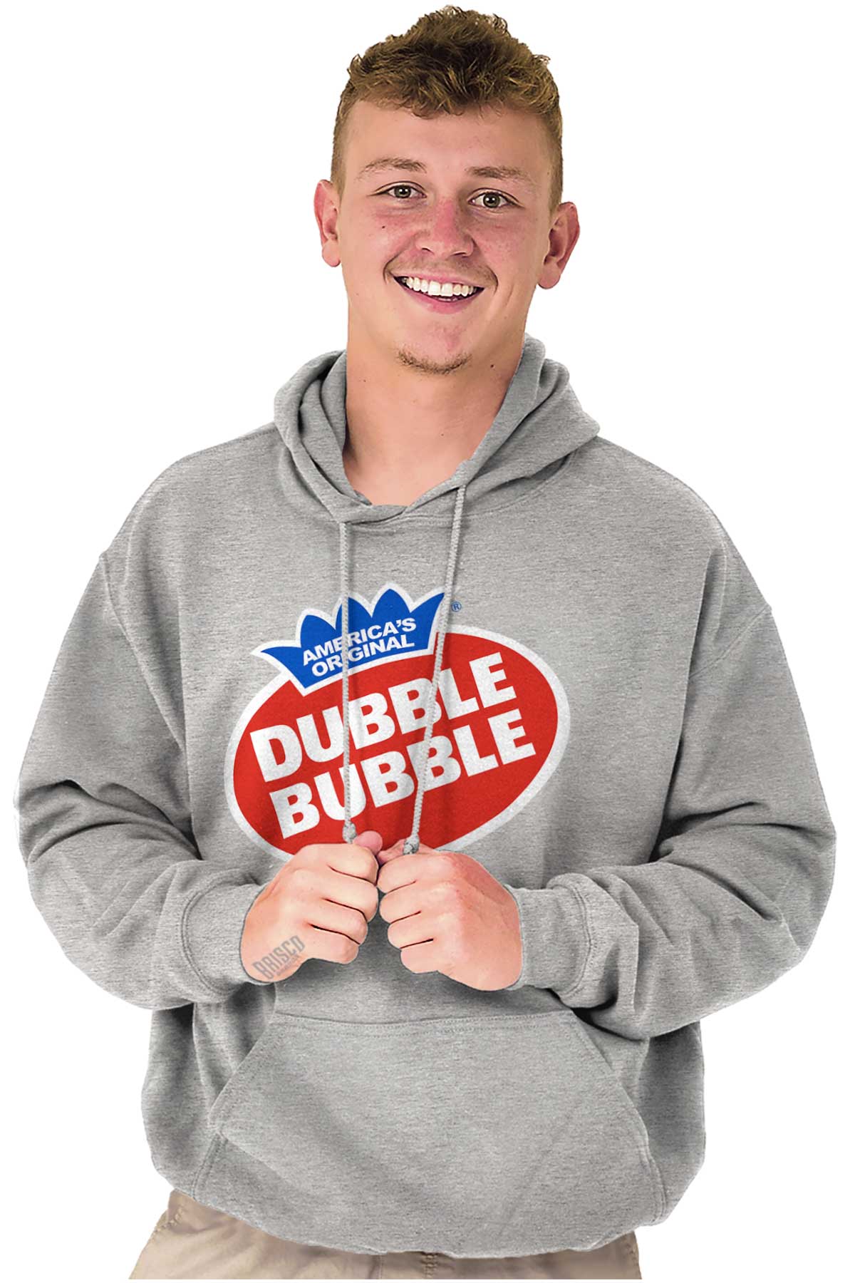 Vintage Dubble Bubble Gum Double Logo Hoodie Sweatshirt Women Men Brisco Brands 3X