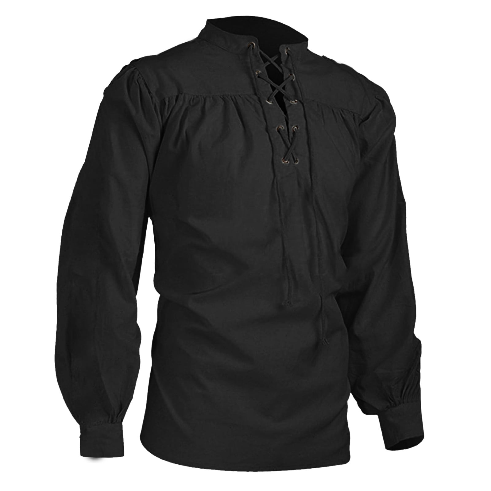 GWAABD Crew Neck Sweatshirts Unisex Men Tops Fashion Color Shirt Men Bandage Long Sleeve Medie Shirt Gothic Man Casual Blouse