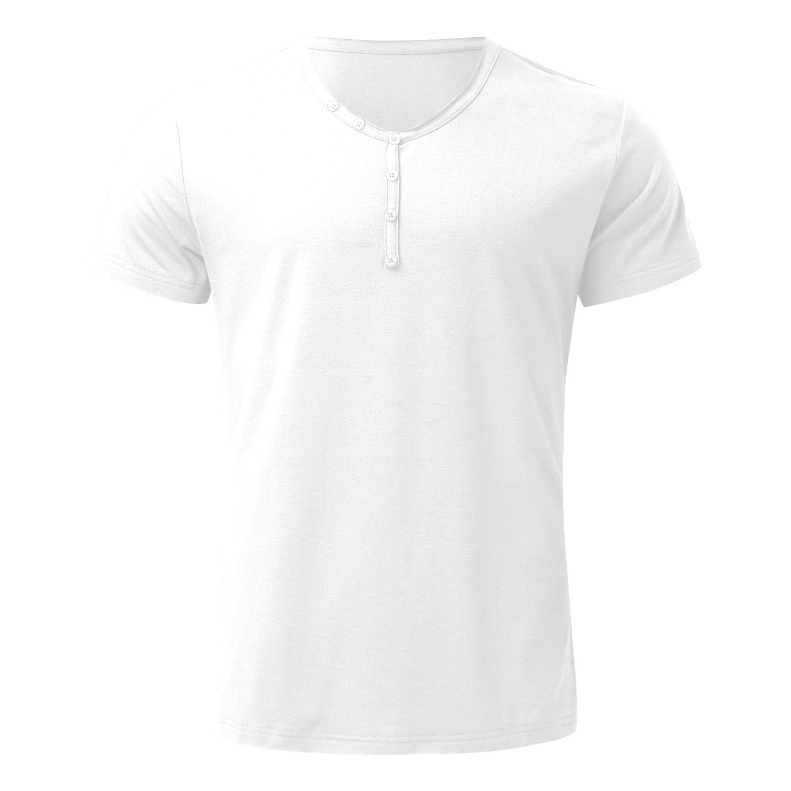 Gubotare Mens Graphic T-Shirts Mens Fitted Short-Sleeve Crew T-Shirt White L