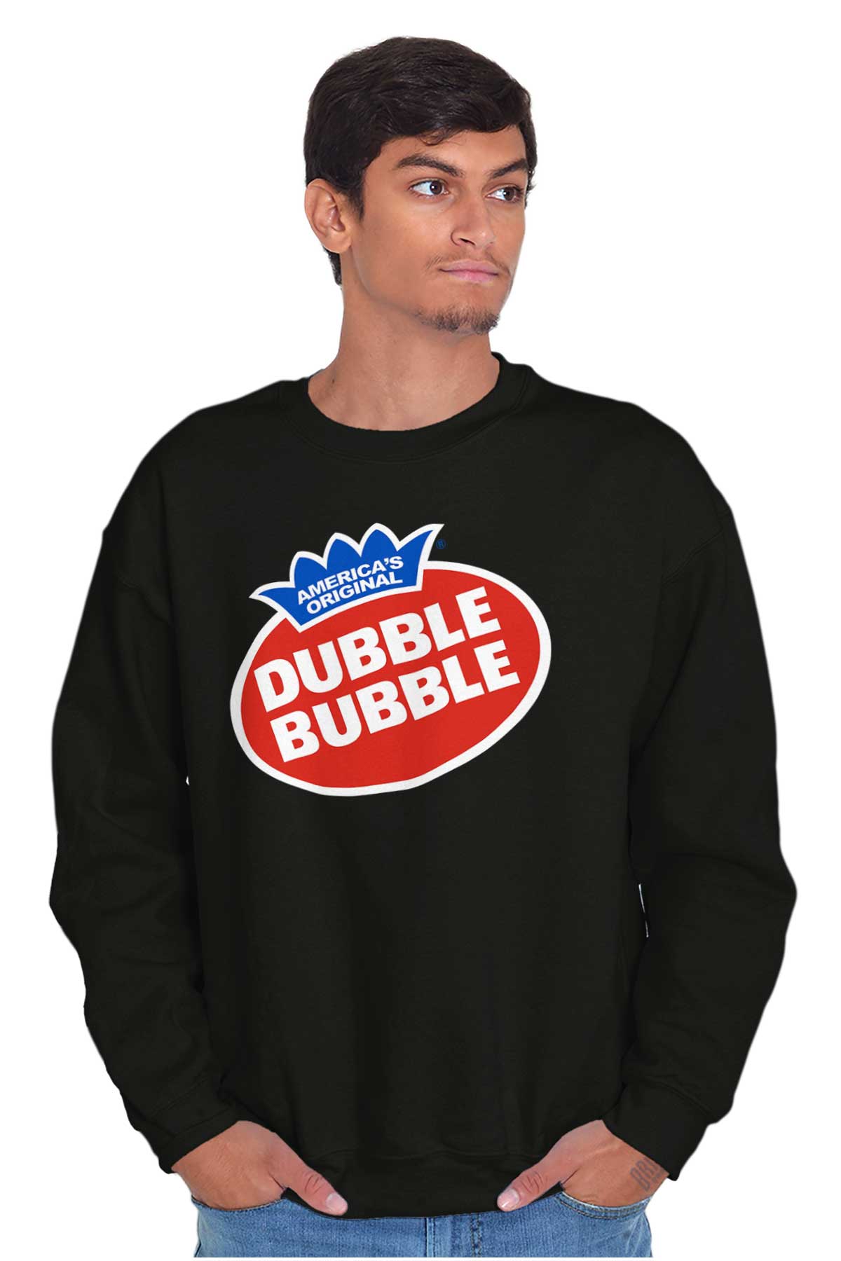 Vintage Dubble Bubble Gum Double Logo Sweatshirt for Men or Women Brisco Brands L