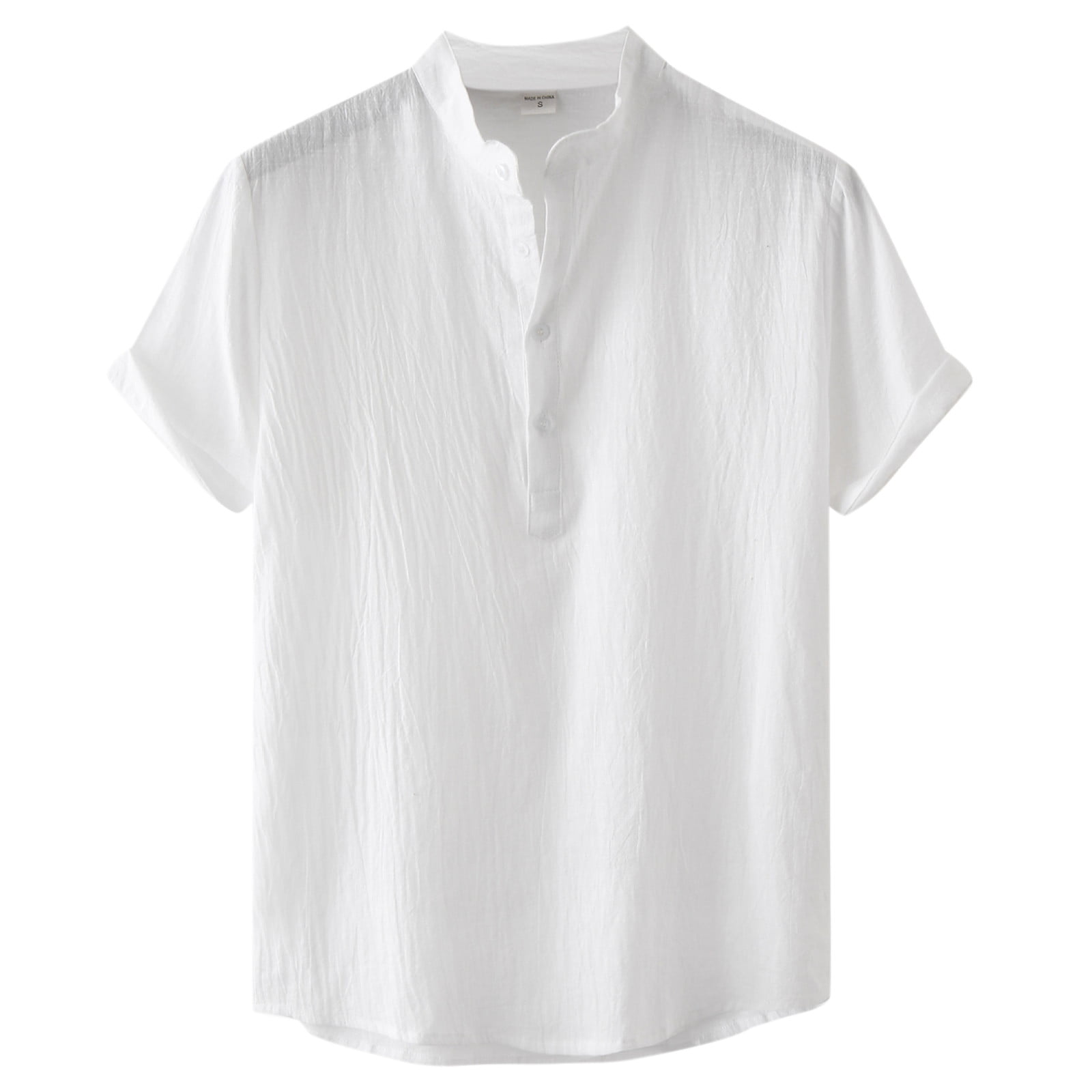 Gubotare Shirts for Men Men’s Short Sleeve Graphic T-Shirt Collection White L