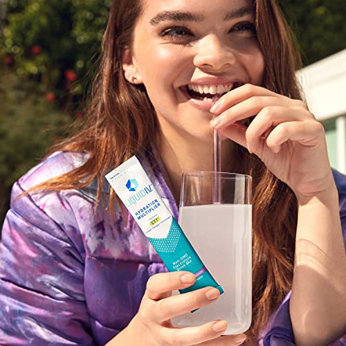 Liquid I.V. Hydration Multiplier - Concord Grape - Hydration Powder Packets | Electrolyte Drink Mix | Easy Open Single-Serving Stick | Non-GMO | 16 St thumbnail