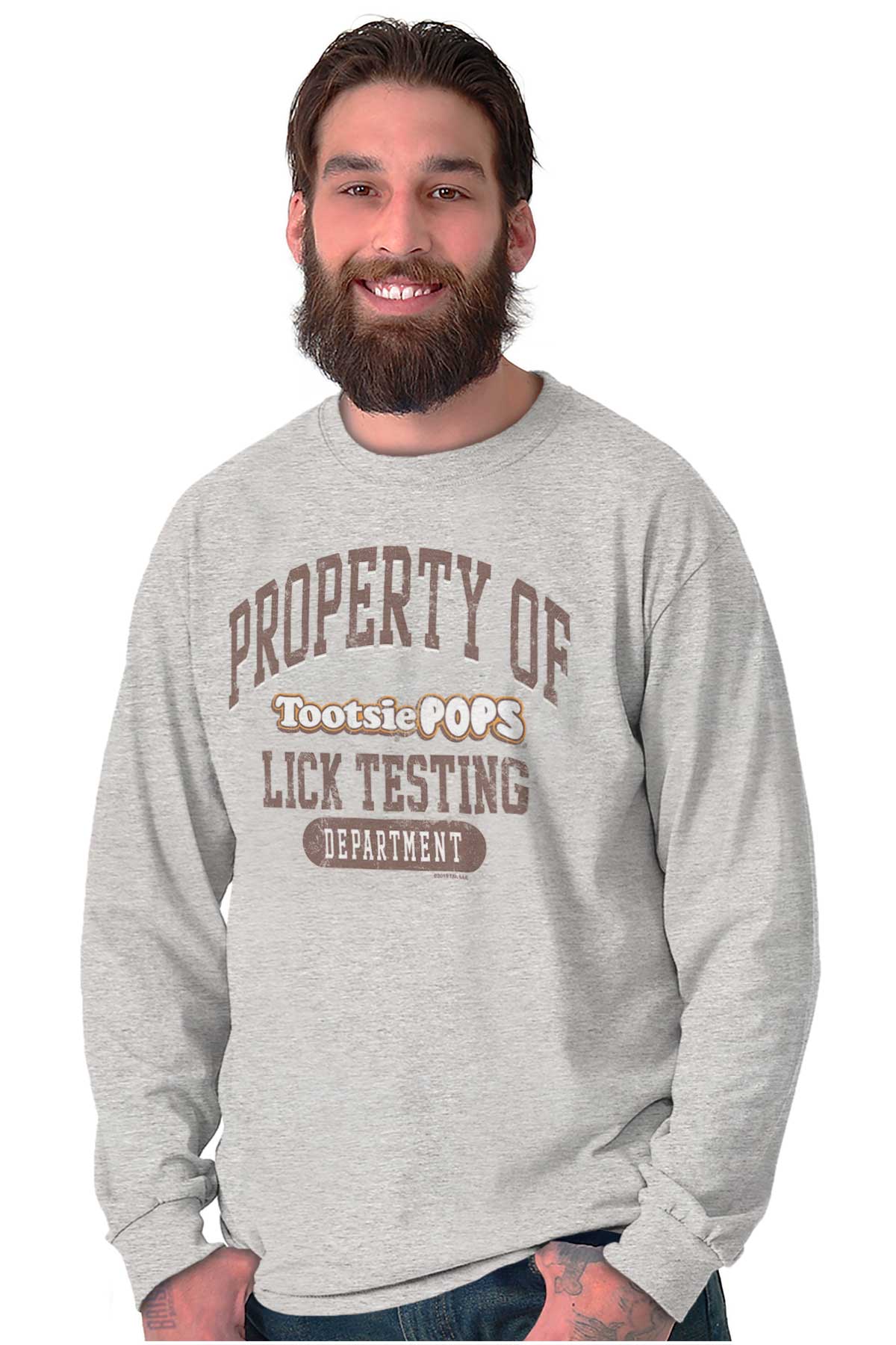 Tootsie Pops Candy Testing Department Long Sleeve TShirt Men Women Brisco Brands 2X