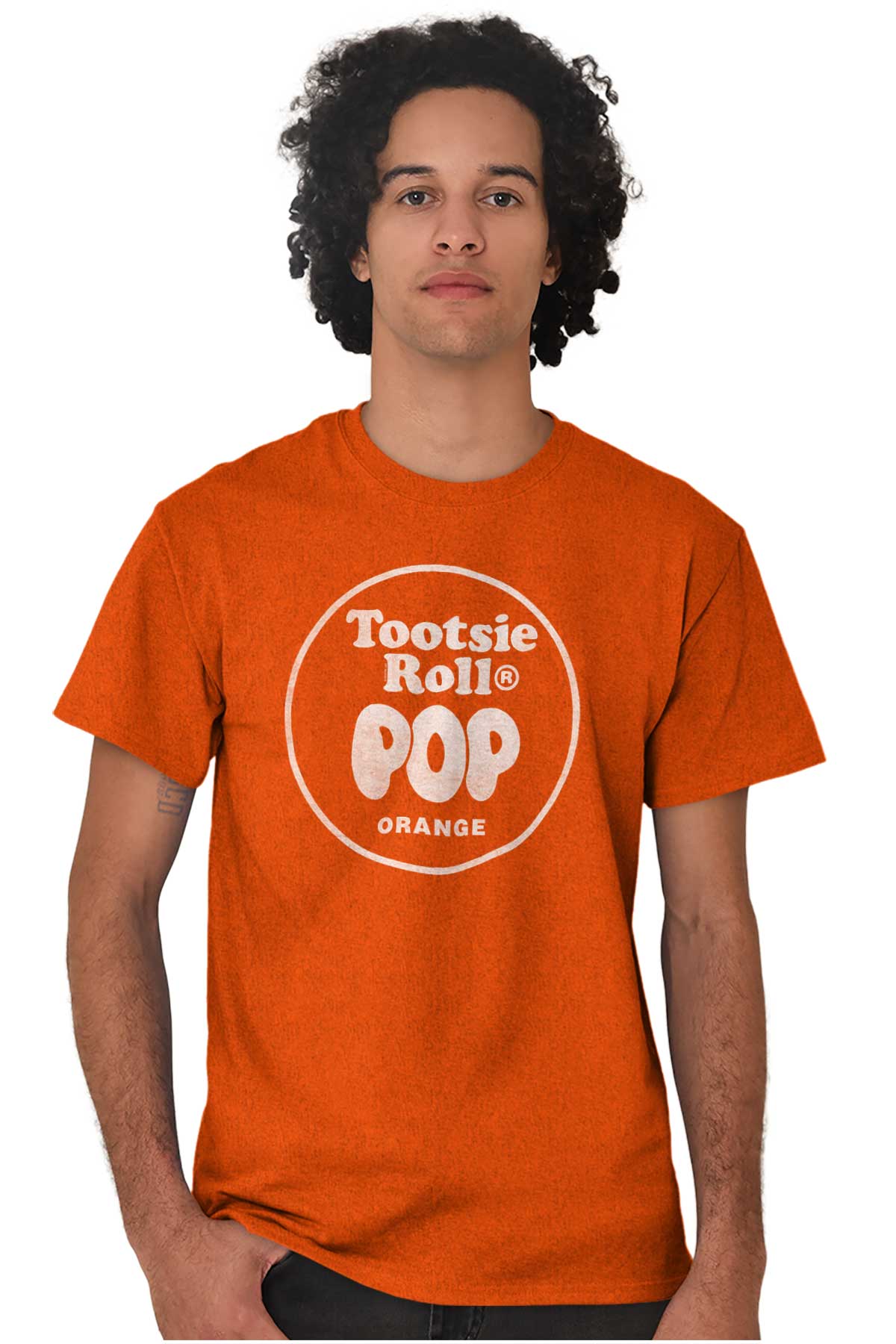 Tootsie Roll Pop Orange Flavor Men S Graphic T Shirt Tees Brisco Brands L