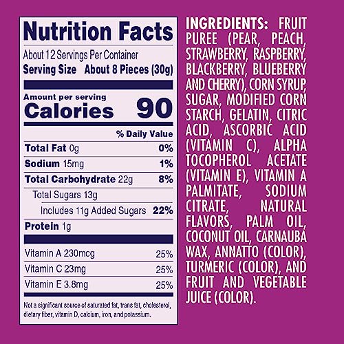 Welch's Juicefuls Juicy Fruit Snacks, Berry Blast, Fruit Gushers, Gluten Free, 4 Oz Sharing Size Bags (Pack of 3) thumbnail