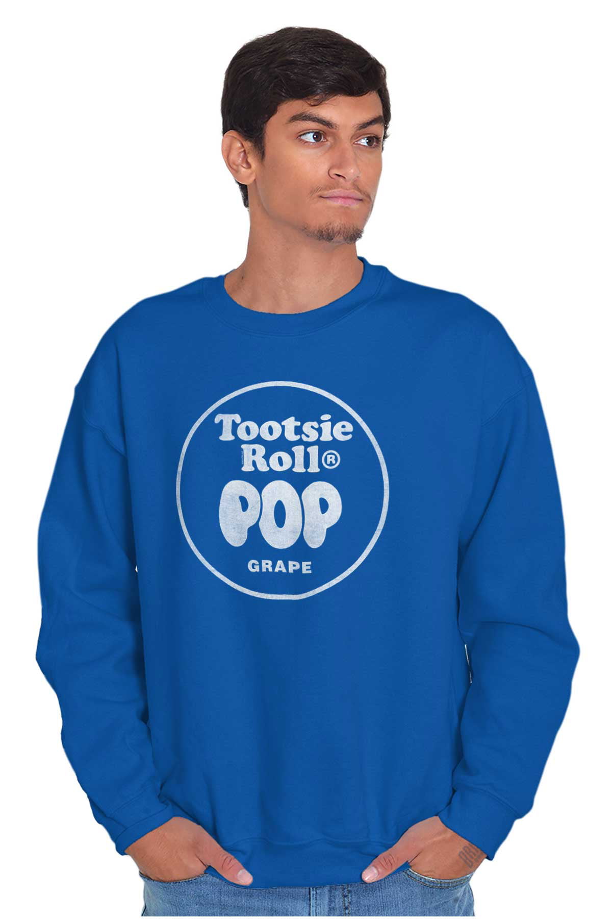 Grape Flavored Tootsie Roll Pop Unisex Plus Size Sweatshirt Brisco Brands 5X