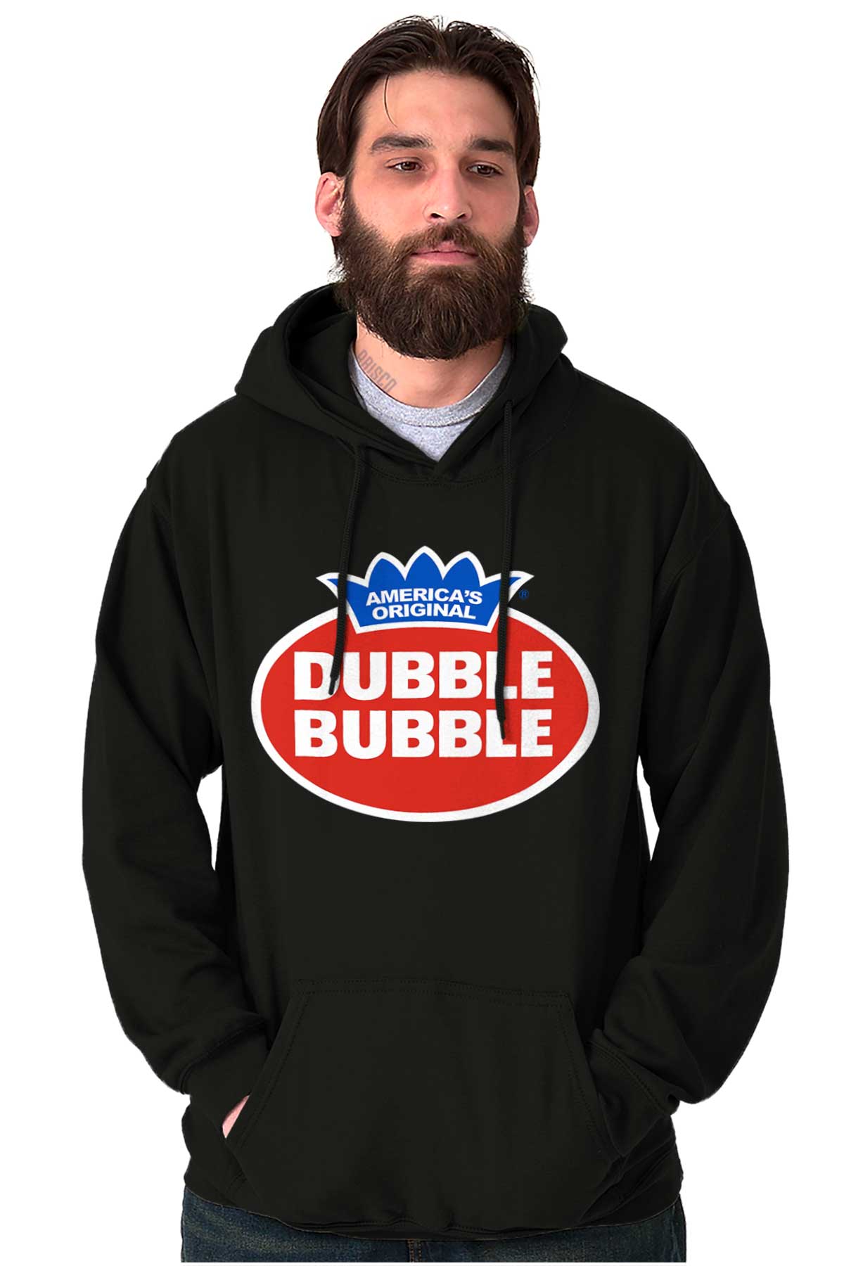 Vintage Dubble Bubble Gum Double Logo Hoodie Sweatshirt Women Men Brisco Brands S