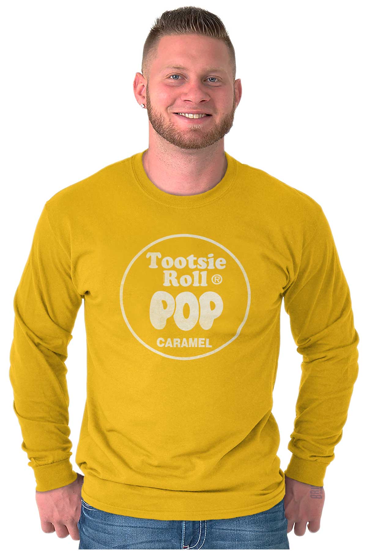 Tootsie Roll Pop Caramel Flavored Long Sleeve TShirt Men Women Brisco Brands 3X