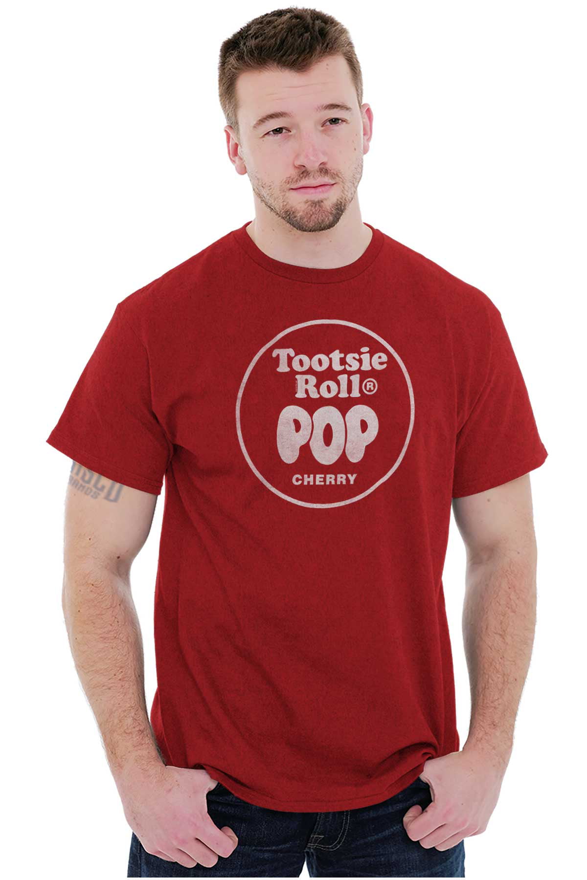 Cherry-Flavored Tootsie Roll Pop Men S Graphic T Shirt Tees Brisco Brands M