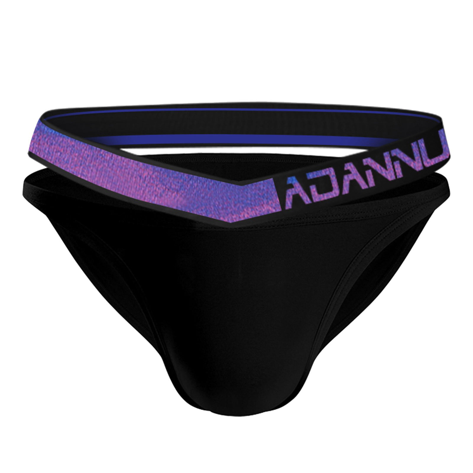 CLZOUD Men S Underware Boxer Briefs Black Modal Bikini Elastic Back Empty Hanging Briefs Low Waist Short Shorts L