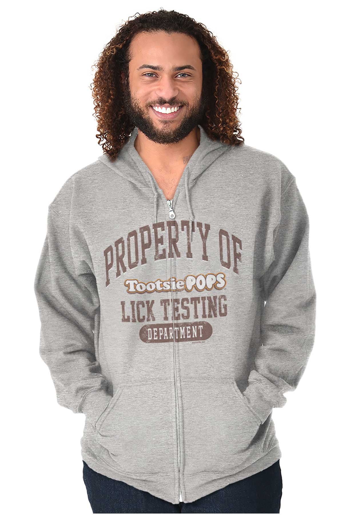 Tootsie Pops Candy Testing Department Zip up Hoodie Men S Women S Brisco Brands 4X
