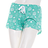 Juniors Dollhouse Shells & Starfish Pajama Shorts M, Mint