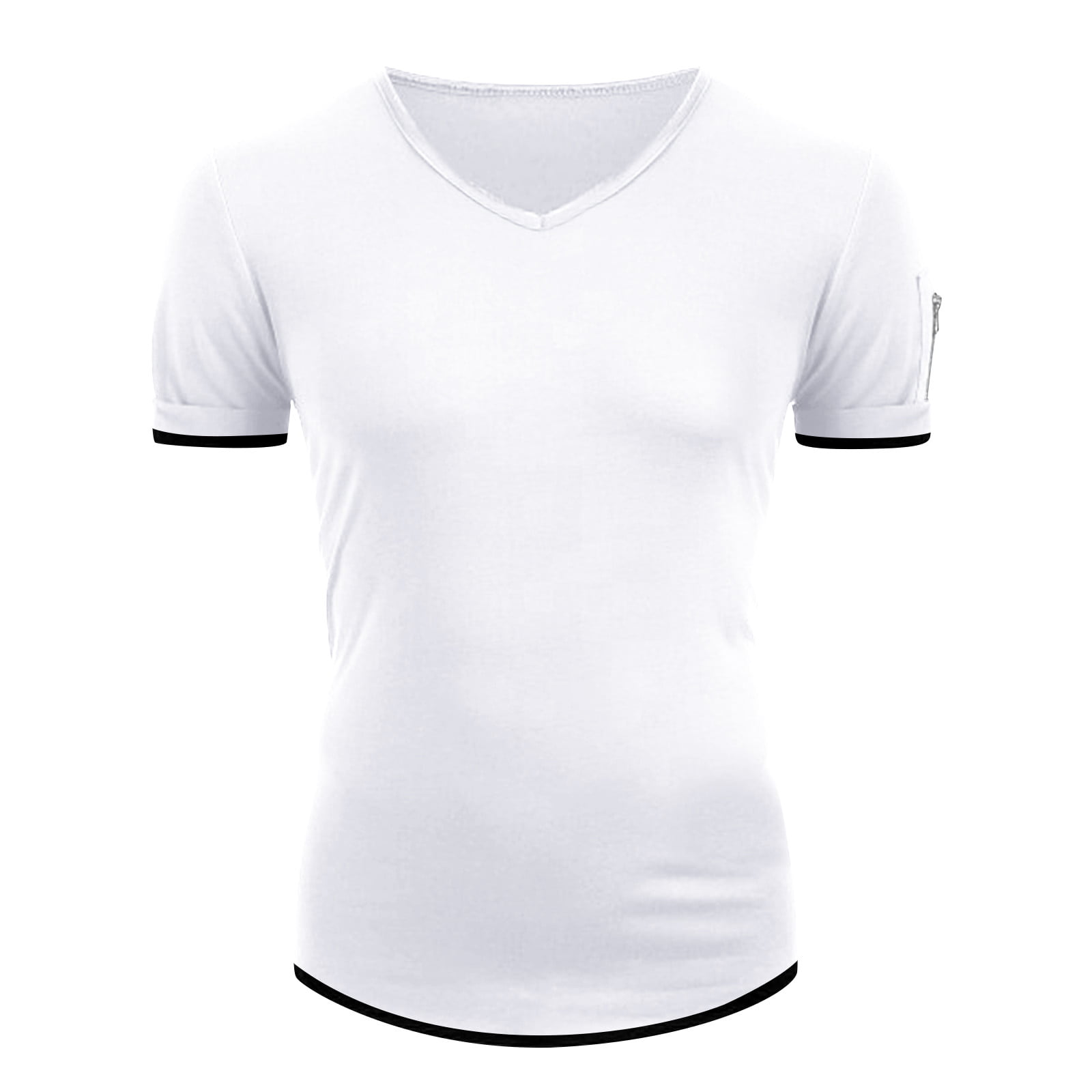 TOWED22 T Shirts for Men Men S Short Sleeve Graphic and Embroidered Fashion T-Shirt Spring and Summer Short Sleeve Printed Pullover White L