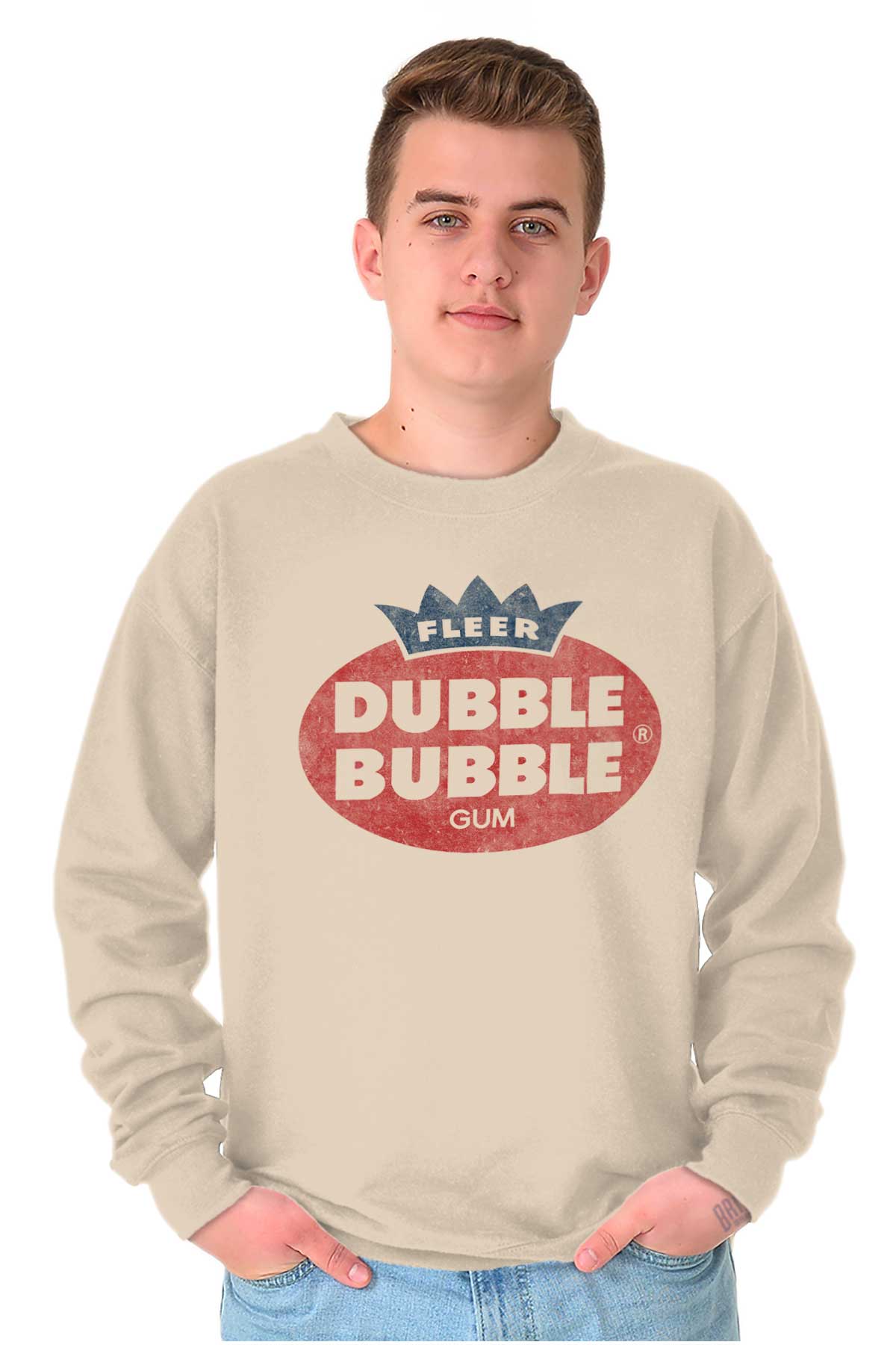 Retro Vintage Dubble Bubble Gum Logo Sweatshirt for Men or Women Brisco Brands 4X