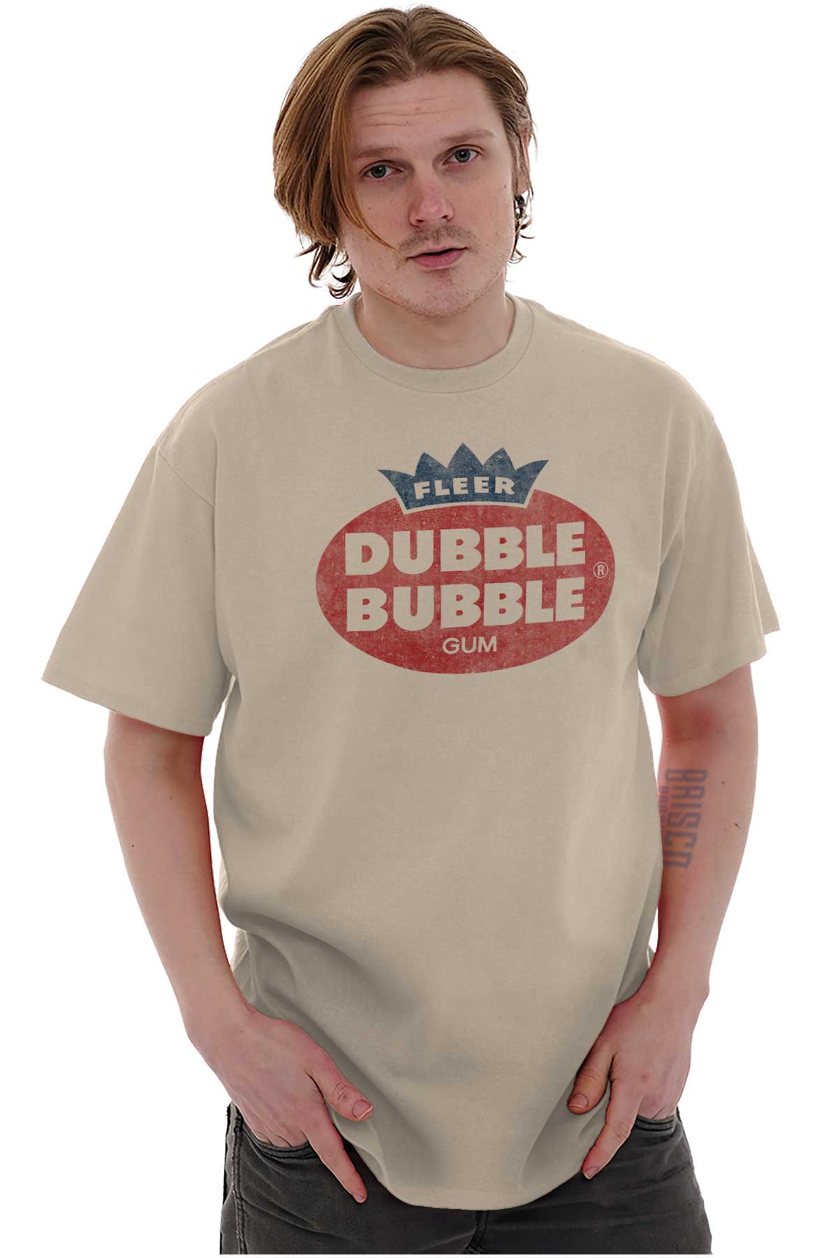 Retro Vintage Dubble Bubble Gum Logo Men S Graphic T Shirt Tees Brisco Brands 5X