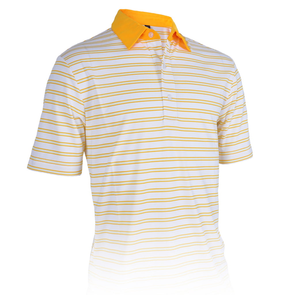Monterey Club Men S Johnny Stripe Jersey Golf Polo Shirt #3619