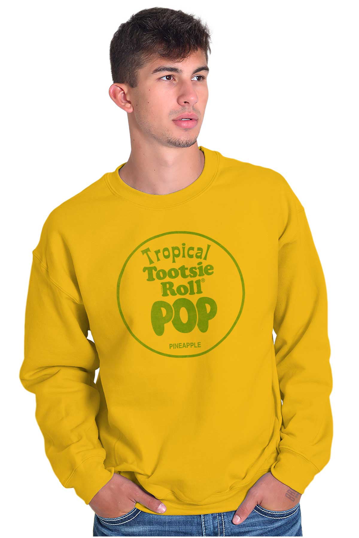 Pineapple Tootsie Roll Pop Flavor Sweatshirt for Men or Women Brisco Brands 5X