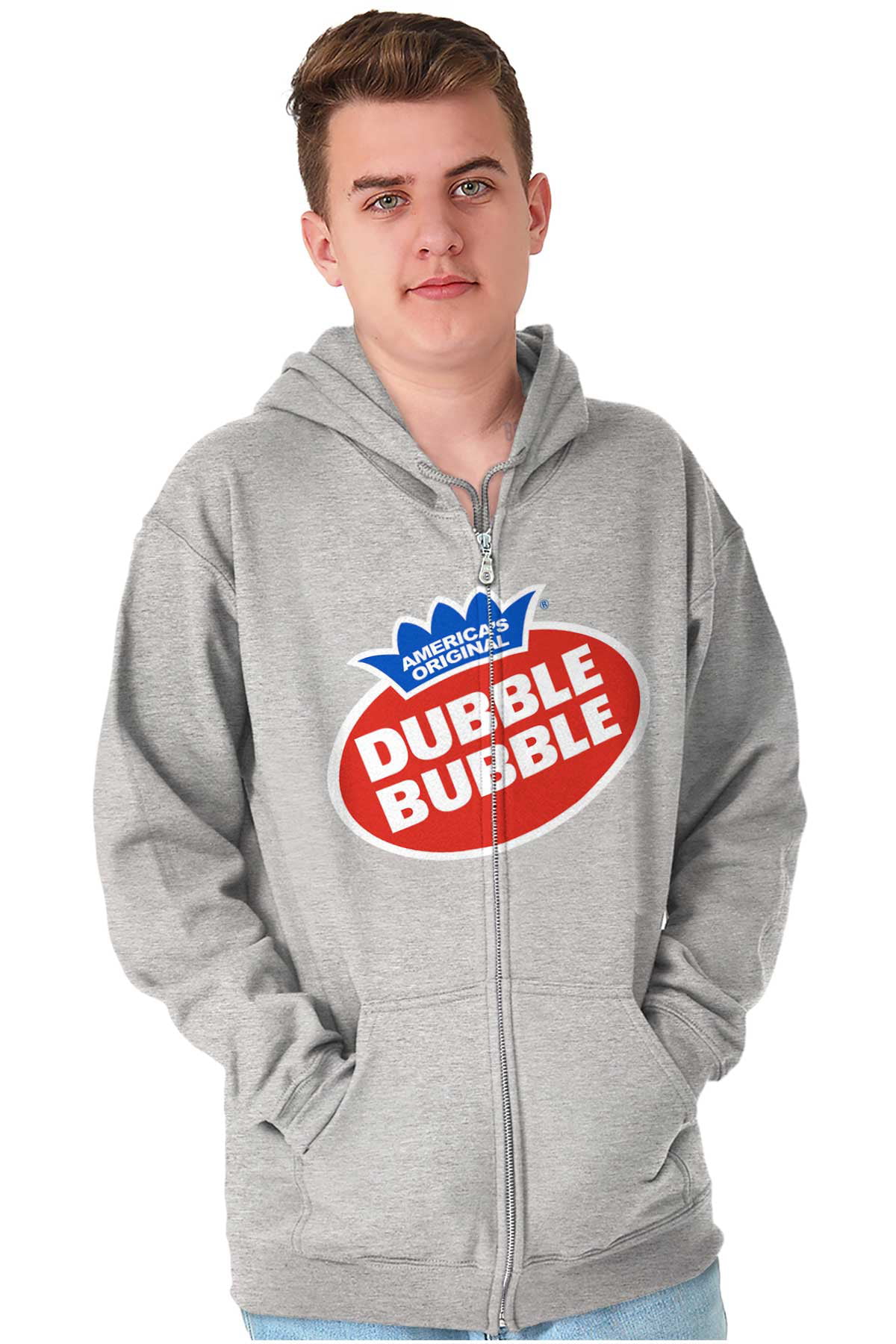 Vintage Dubble Bubble Gum Double Logo Zip up Hoodie Men S Women S Brisco Brands M