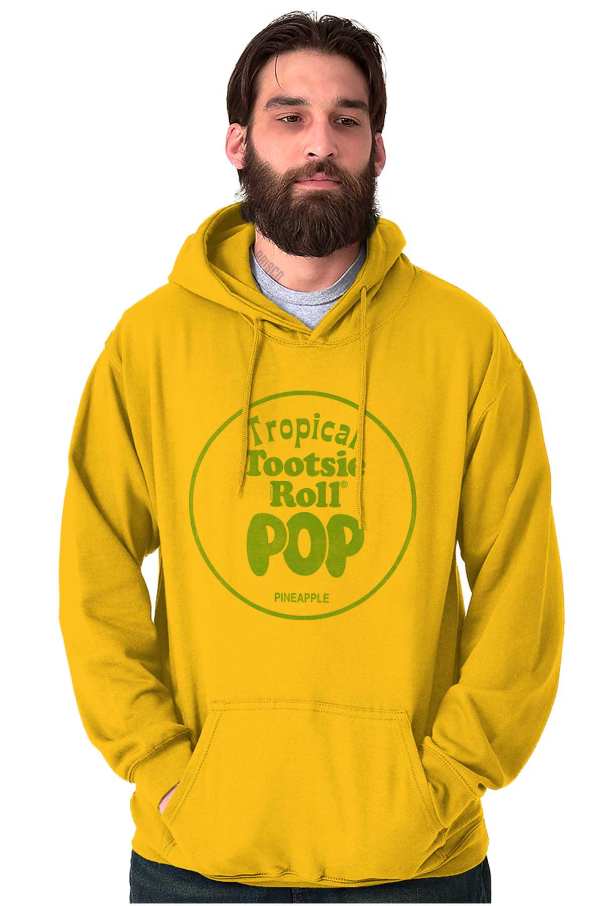 Pineapple Tootsie Roll Pop Flavor Hoodie Sweatshirt Women Men Brisco Brands L