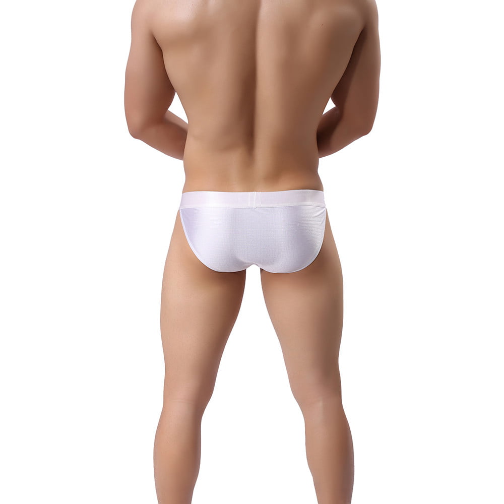 CLZOUD Men S Plus Size Boxer Brief White Underwear Men S Ultr-thin Man Underpants Breathable Soft L