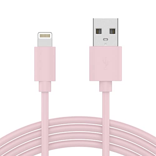TALK WORKS Fast-Charge Lightning Cable - MFi-Certified for Apple iPhone 13, 12, 11 Pro/Max/Mini, XR, XS/Max, X, 8, 7, 6, 5, SE, iPad, AirPods, Watch -