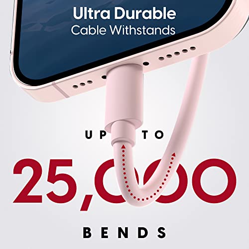 TALK WORKS Fast-Charge Lightning Cable - MFi-Certified for Apple iPhone 13, 12, 11 Pro/Max/Mini, XR, XS/Max, X, 8, 7, 6, 5, SE, iPad, AirPods, Watch - thumbnail