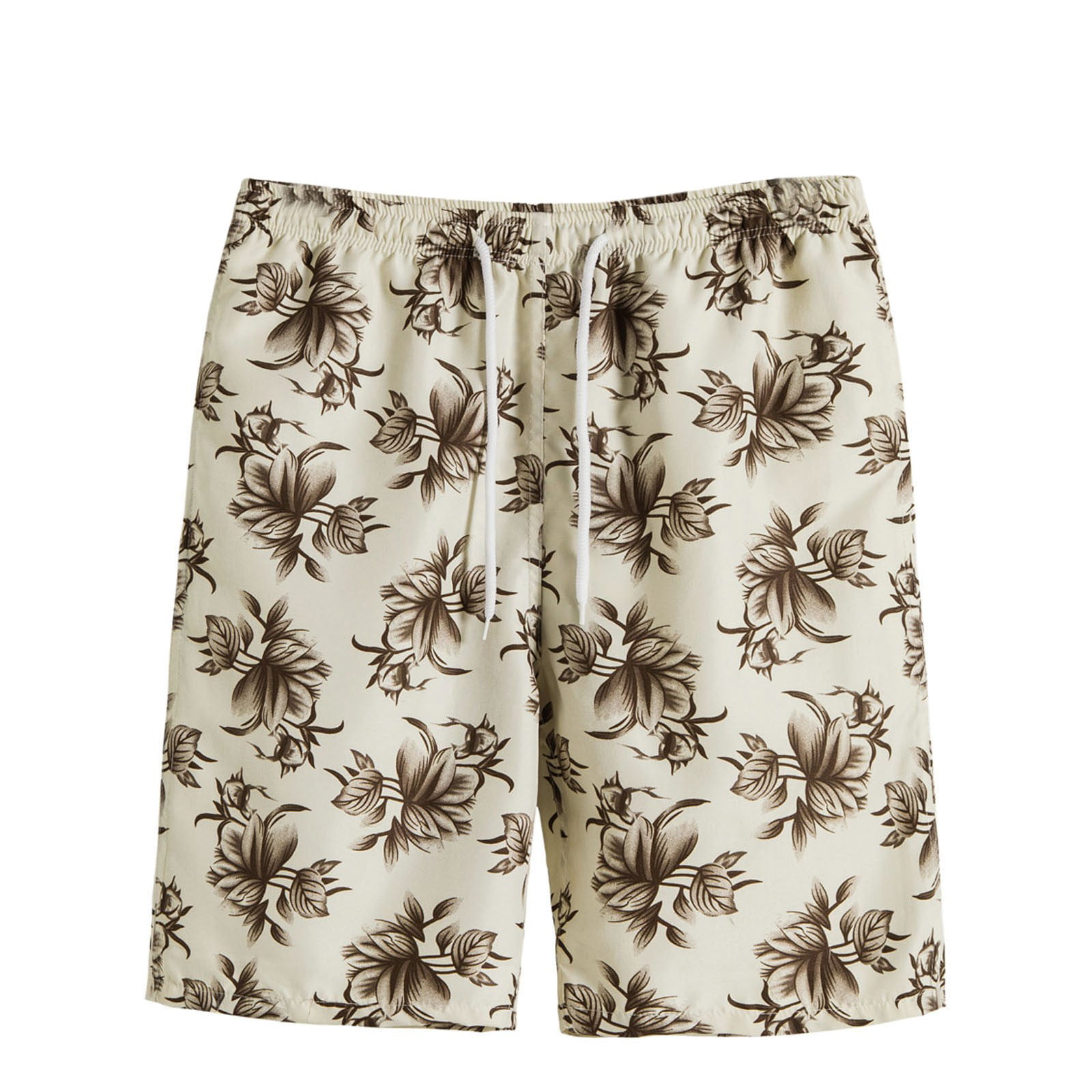 GWAABD Mens Comfy Pants Shorts Mid with Pocket Men Drawstring Printed Summer Casual Waist Men S Casual Shorts
