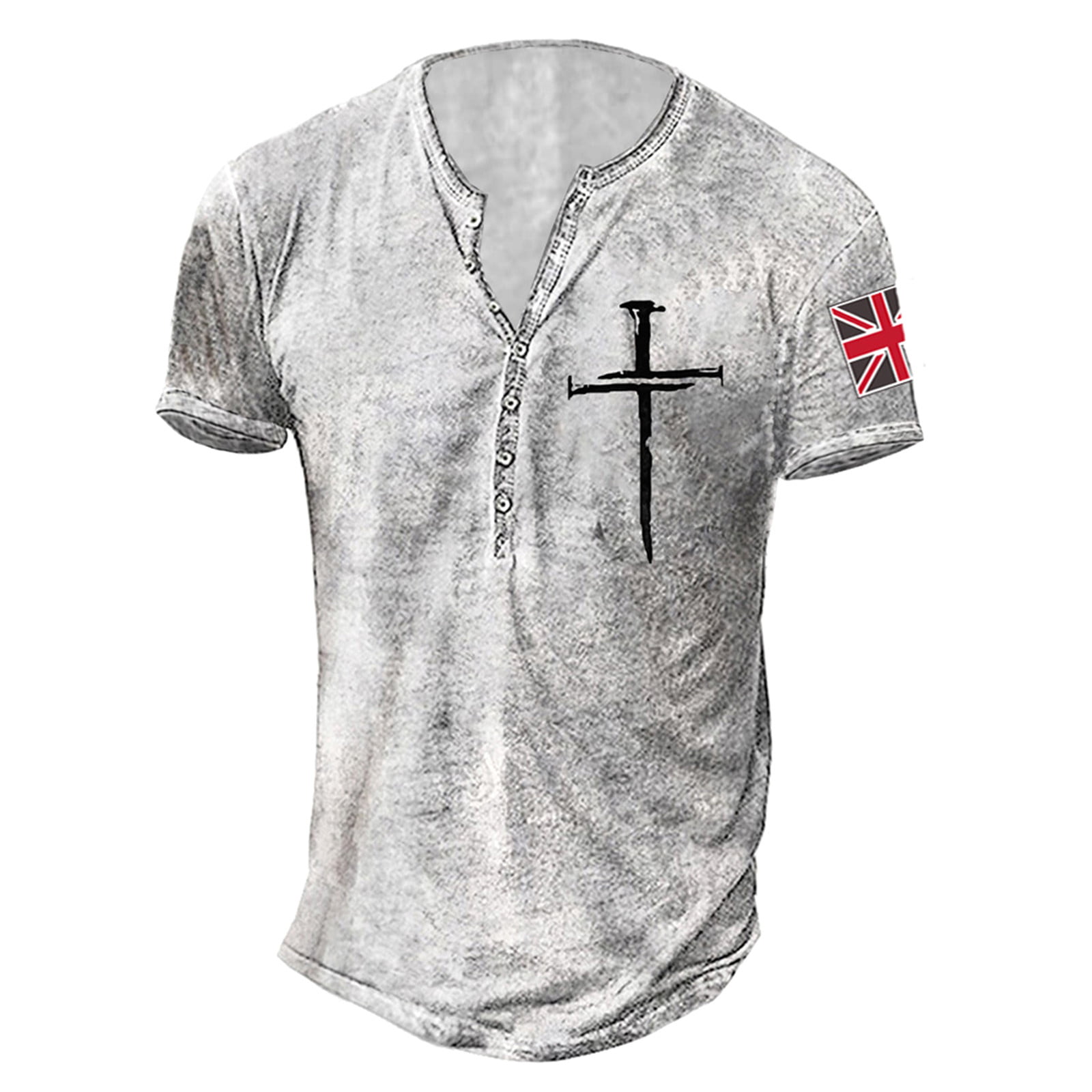 Yubatuo Mens Shirts Men S Short Sleeve Graphic and Embroidered Fashion T-Shirt Spring and Summer Short Sleeve Printed Men S T-Shirts(White L)