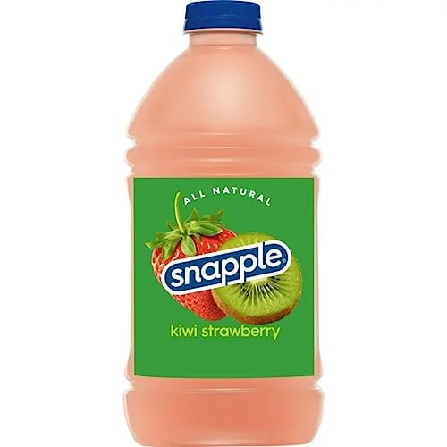 Snapple 5 Pack Kiwi Strawberry Juice Drink All Natural 64 Fl Oz Plastic Bottles Gluten Free 100% Recycled 5-64 Fl Oz Pack thumbnail