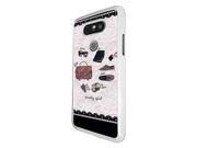 Lg G5 -2016 Coque Fashion Trend Case Coque Protection Cover Plastique Et MÃ©tal - White 1253 - Trendy Fashion Bloggers Favourite Handbag Sunglasses 