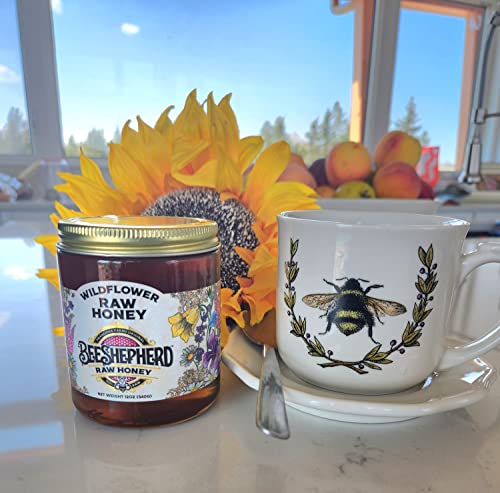 Bee Shepherd Colorado Wildflower Honey - 100% Raw  Unfiltered  Natural Sweetness  Rich in Antioxidants  Pollen  Propolis & Royal Jelly  Perfect for Te thumbnail