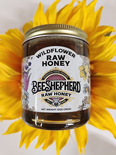 Bee Shepherd Colorado Wildflower Honey - 100% Raw  Unfiltered  Natural Sweetness  Rich in Antioxidants  Pollen  Propolis & Royal Jelly  Perfect for Te thumbnail