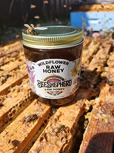 Bee Shepherd Colorado Wildflower Honey - 100% Raw  Unfiltered  Natural Sweetness  Rich in Antioxidants  Pollen  Propolis & Royal Jelly  Perfect for Te thumbnail