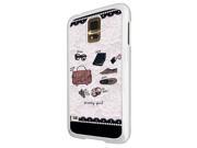 Samsung Galaxy Note 4 Coque Fashion Trend Case Coque Protection Cover Plastique Et MÃ©tal - White 1253 - Trendy Fashion Bloggers Favourite Handbag S