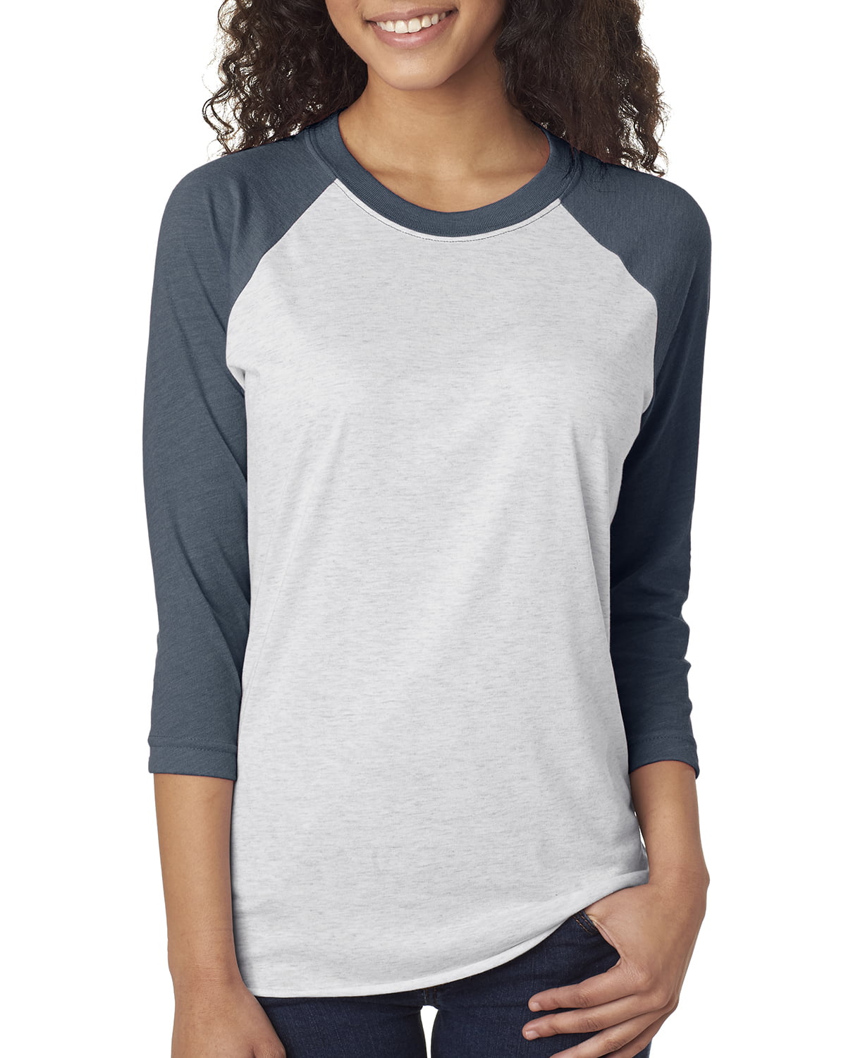 Next Level Active Apparel Unisex Tri-Blend 3/4-Sleeve Raglan - 6051