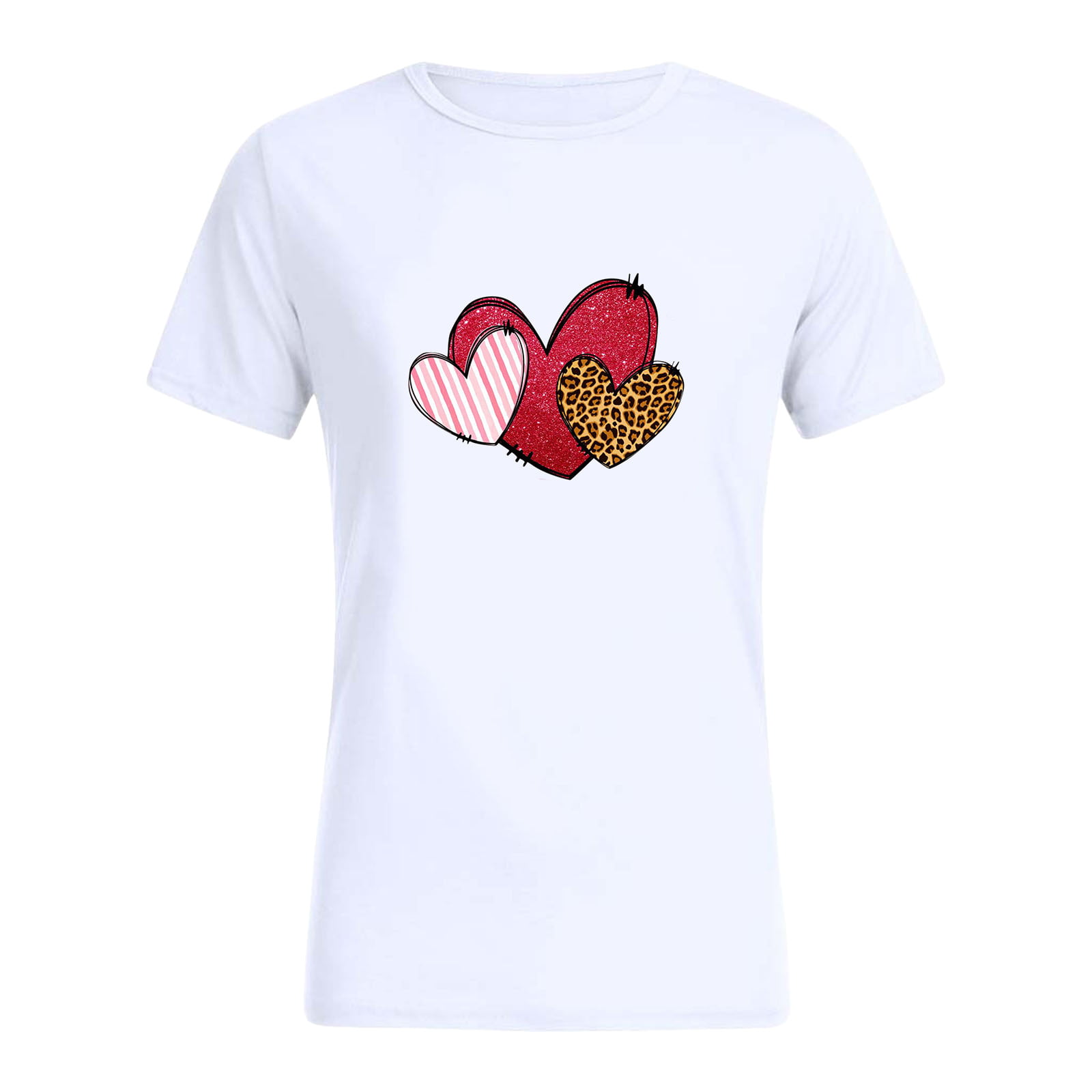 GWAABD Bell Sleeve Tops for Women Day Valentine S Sweatshirt Sleeve Casual Ladies Blouse Short Tops Womens Print Women S Blouse