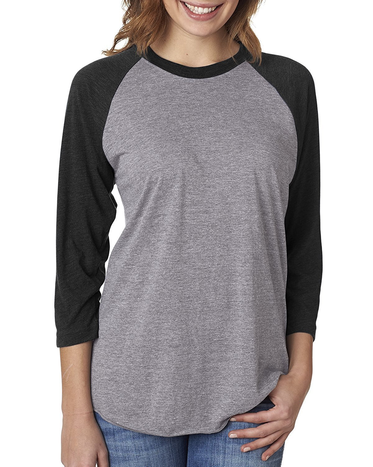 Next Level Active Apparel Unisex Tri-Blend 3/4-Sleeve Raglan - 6051