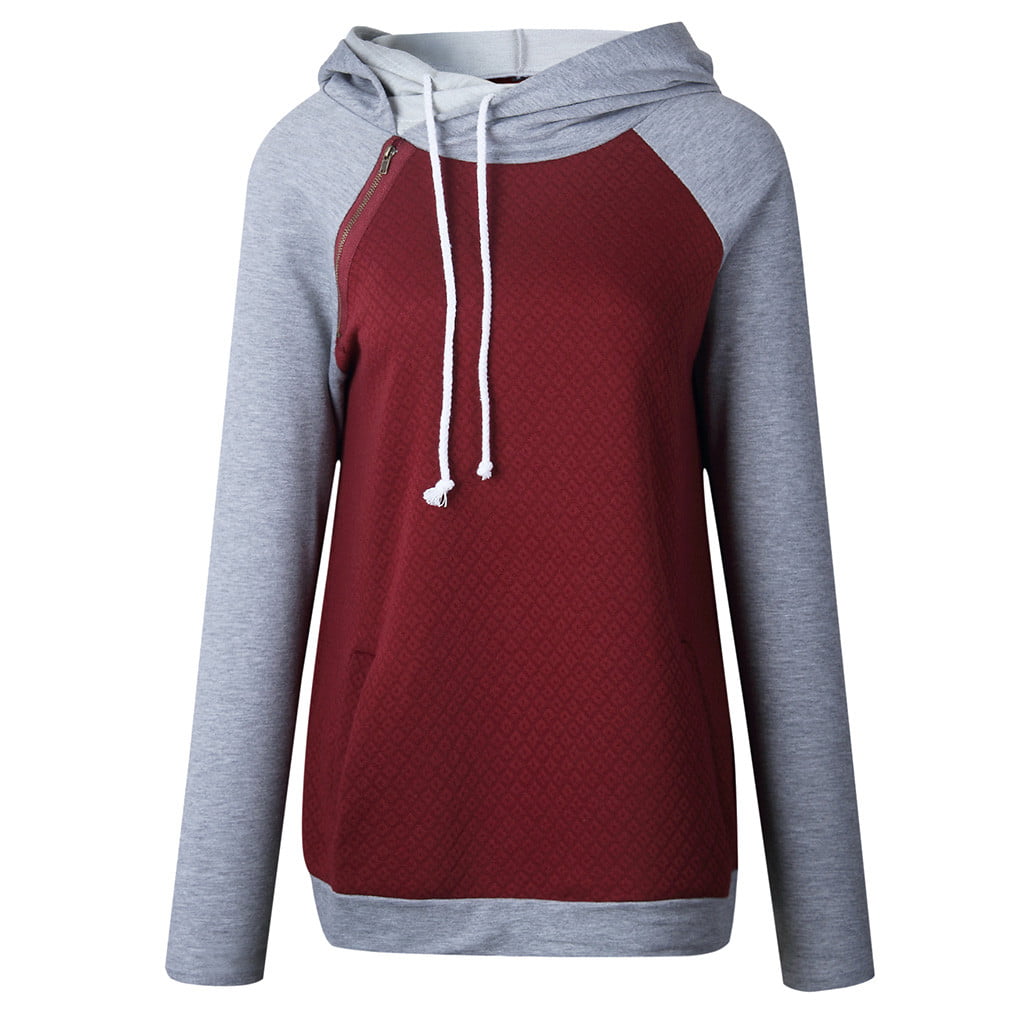 GWAABD Women Tunic Tops for Leggings Women Sweatshirt with Zipper the PolyesterHeatedExploring OutdoorsLady