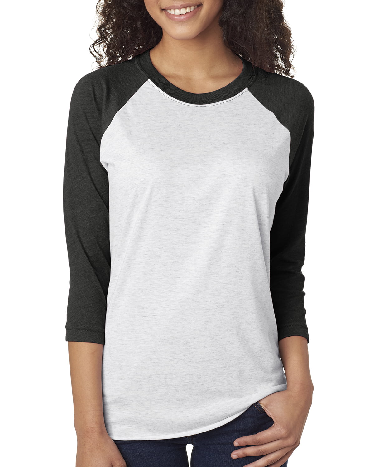 Next Level Active Apparel Unisex Tri-Blend 3/4-Sleeve Raglan - 6051