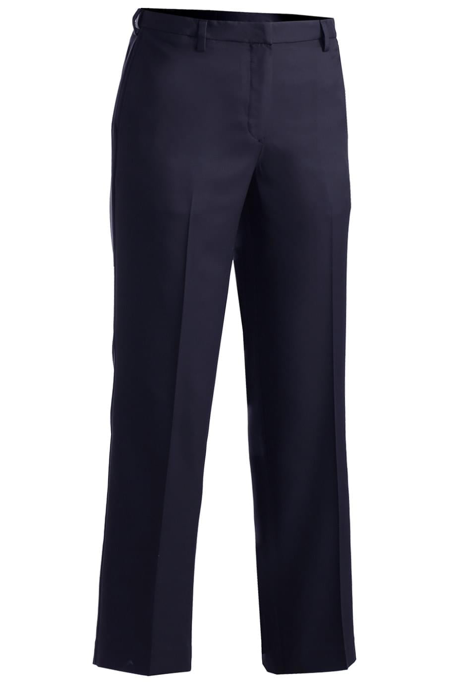 Edwards Garment Womens Microfiber Flat Front Dress Pant - 8532