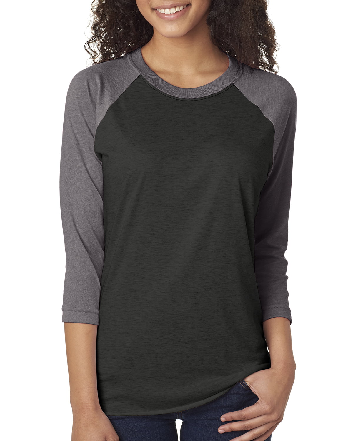 Next Level Active Apparel Unisex Tri-Blend 3/4-Sleeve Raglan - 6051