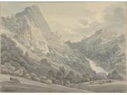 The Falls of Lodore Poster Print by Thomas Sunderland (British  Whittington Hall  Lonsdale 1744–1828 Littlecroft) (18 X