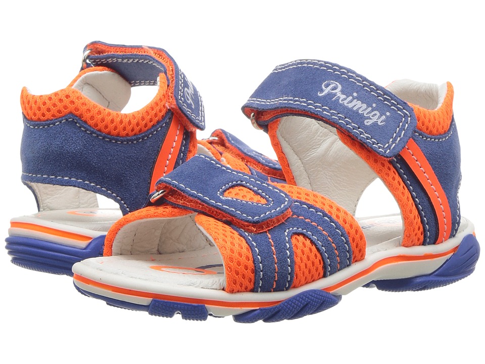 Primigi Kids - Pss 7082 (toddler/little Kid) (blue/orange) Boy's Shoes