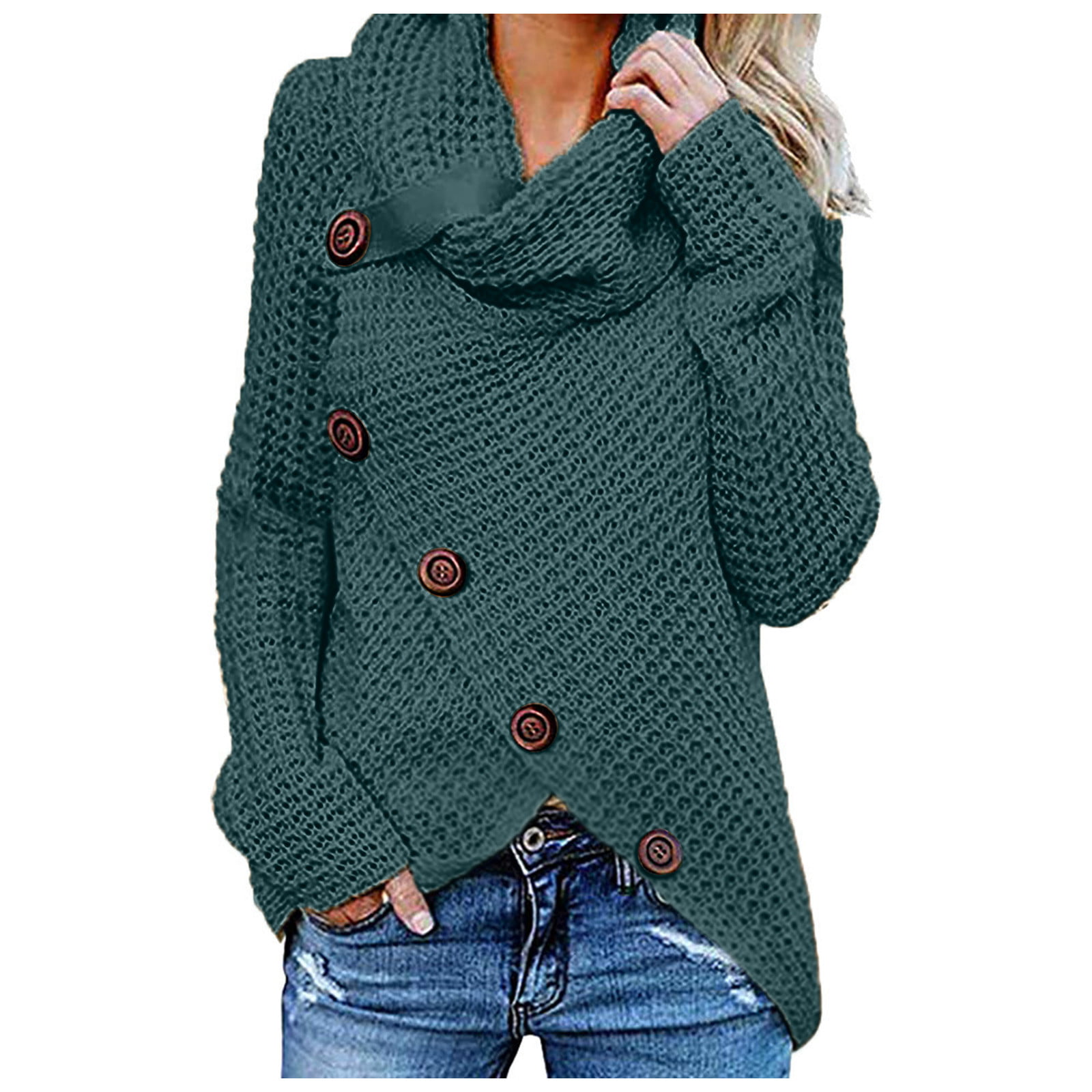 Women Shirts  Women S Long Sleeve Tee Shirt Women S Tops Crop Top for Fashion Autumn Winter Button Down Irregular Knit Sweater Crewneck Fitted Shirts 