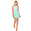 Juniors Heart Soul Crochet Lace Skater Dress M, Mint
